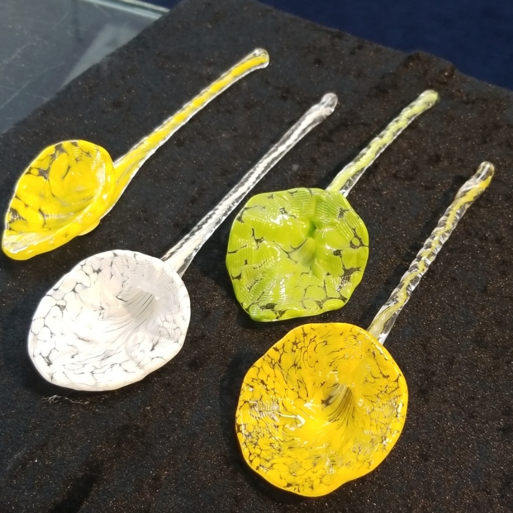 Glass blown flowers